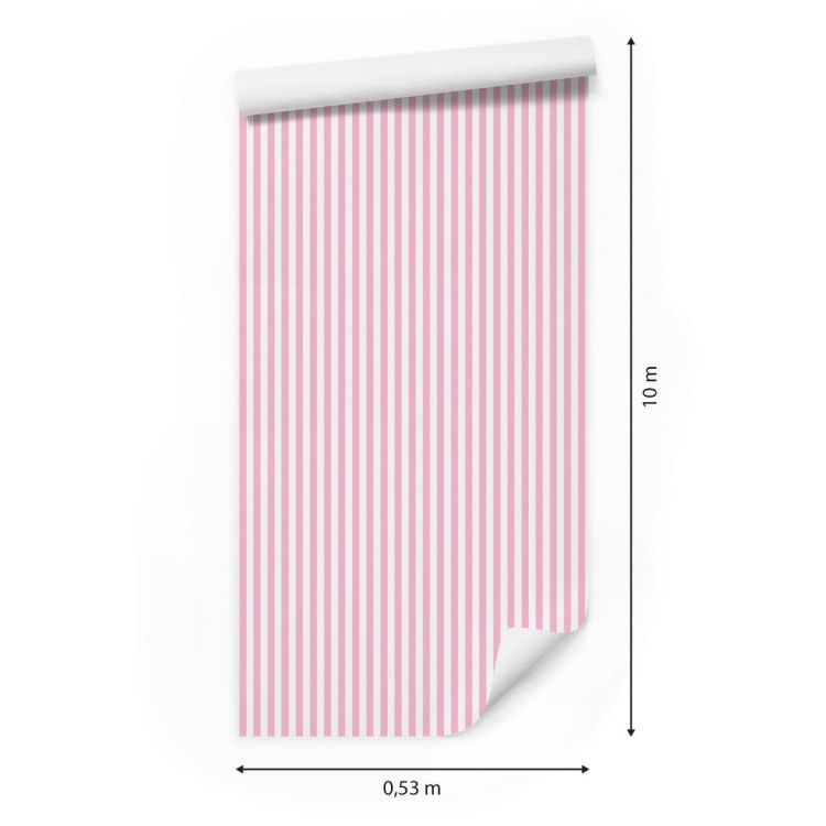 Tapeta 3D W Klasyczne, Pionowe Paski, Do Salonu