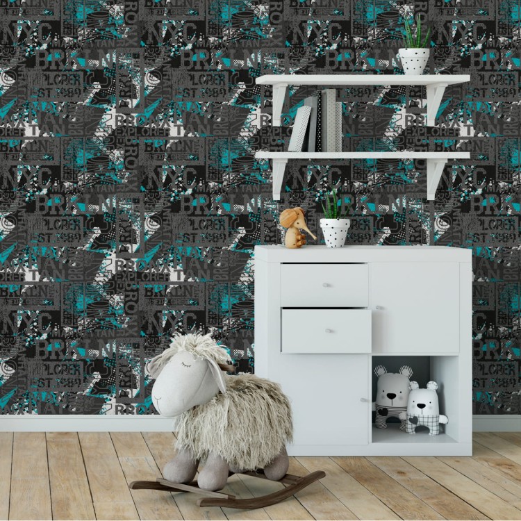 Tapeta Młodzieżowa Graffiti Napisy Nowy Jork Bronx