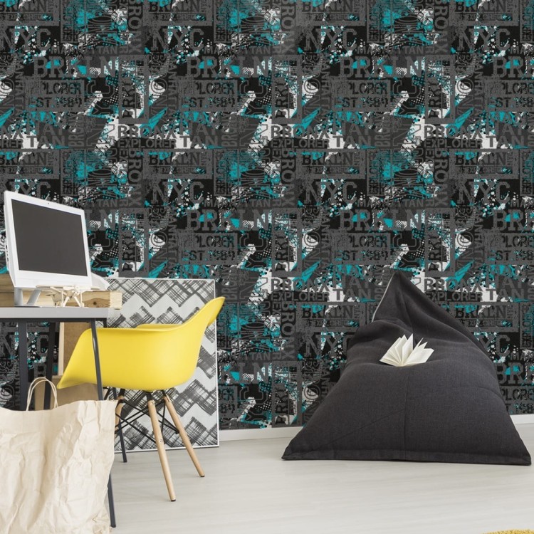 Tapeta Młodzieżowa Graffiti Napisy Nowy Jork Bronx