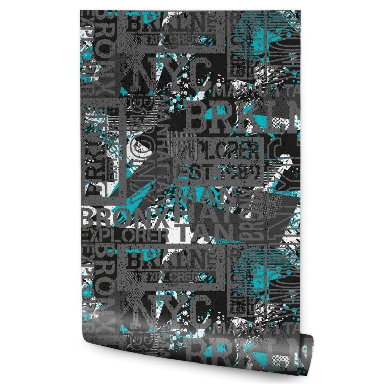 Tapeta Młodzieżowa Graffiti Napisy Nowy Jork Bronx