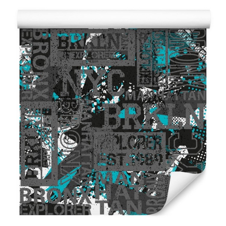 Tapeta Młodzieżowa Graffiti Napisy Nowy Jork Bronx