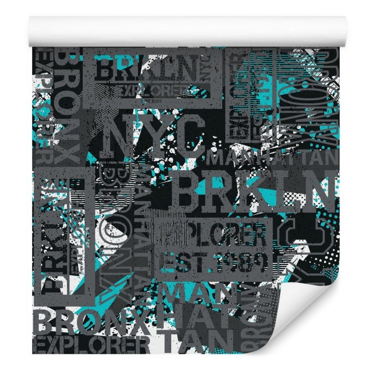 Tapeta Młodzieżowa Graffiti Napisy Nowy Jork Bronx