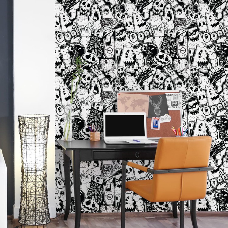 Tapeta Czarno-Białe Potwory