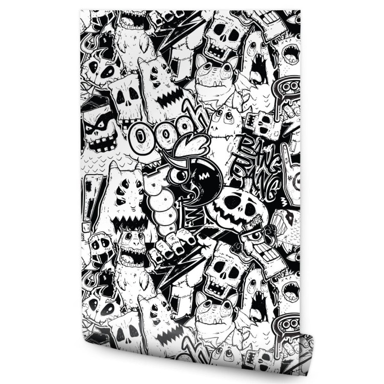 Tapeta Czarno-Białe Potwory