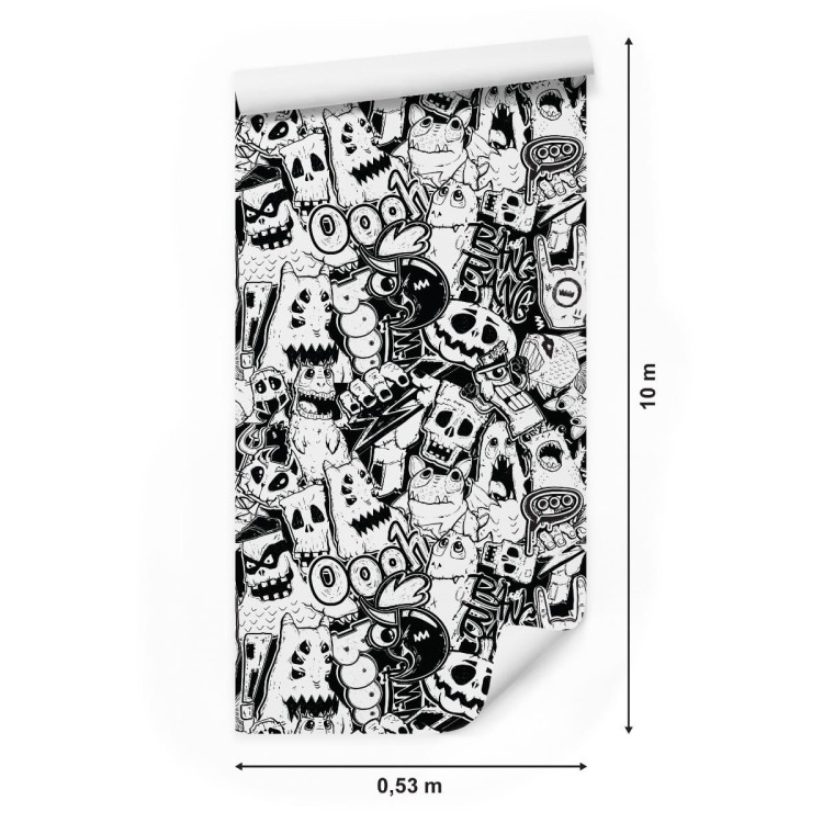 Tapeta Czarno-Białe Potwory