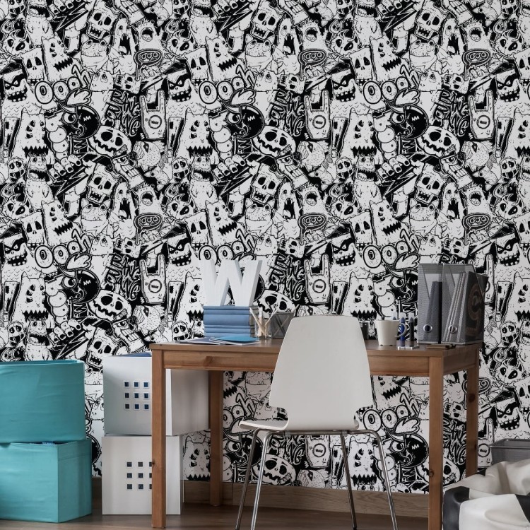 Tapeta Czarno-Białe Potwory