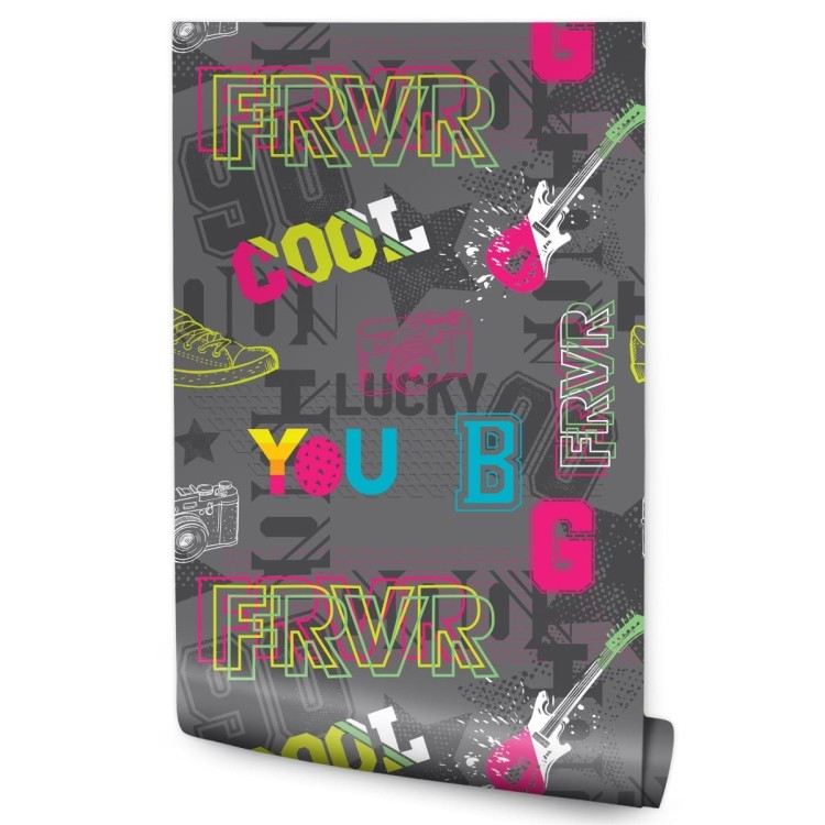 Tapeta Abstrakcyjny Młodzieżowy Kolaż