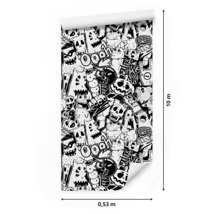 Tapeta Czarno-Białe Potwory