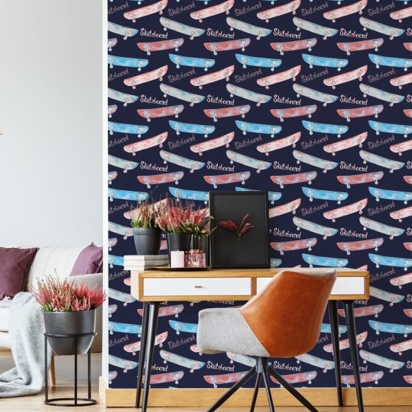 Tapeta Kolorowe Deskorolki