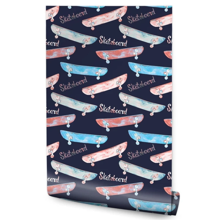 Tapeta Kolorowe Deskorolki