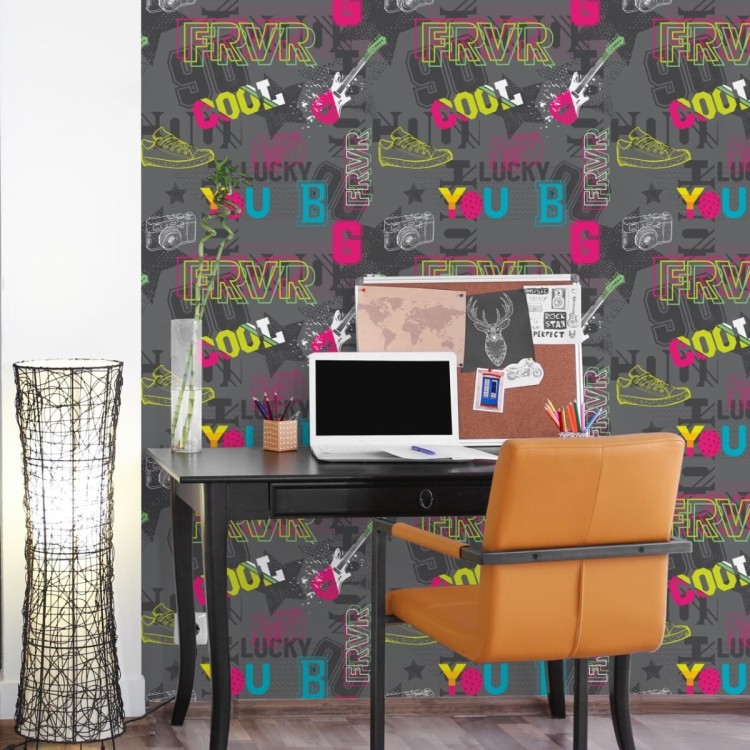 Tapeta Abstrakcyjny Młodzieżowy Kolaż