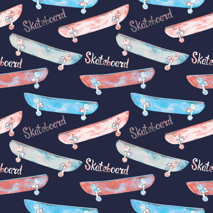 Tapeta Kolorowe Deskorolki