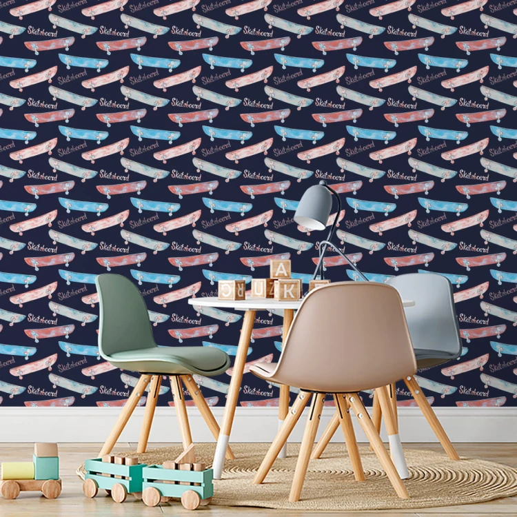 Tapeta Kolorowe Deskorolki