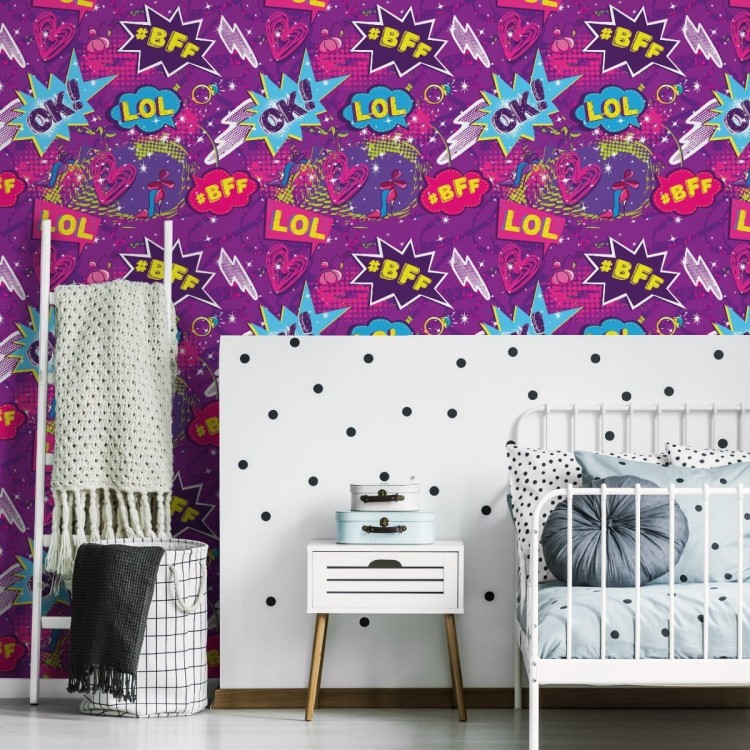 Tapeta Dziewczęcy Kolaż