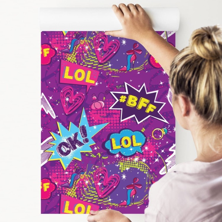 Tapeta Dziewczęcy Kolaż