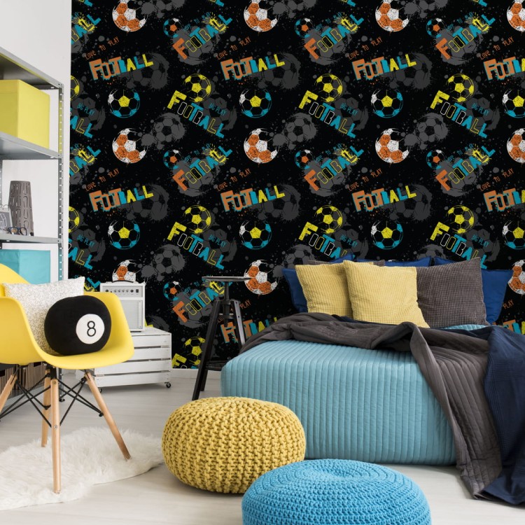 Tapeta Kolorowa Piłka Nożna