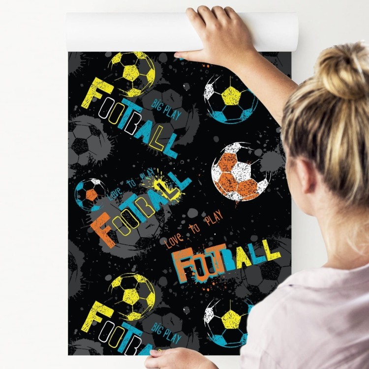 Tapeta Kolorowa Piłka Nożna