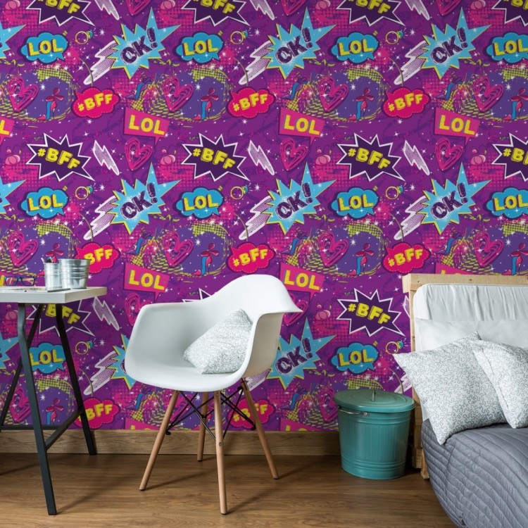 Tapeta Dziewczęcy Kolaż