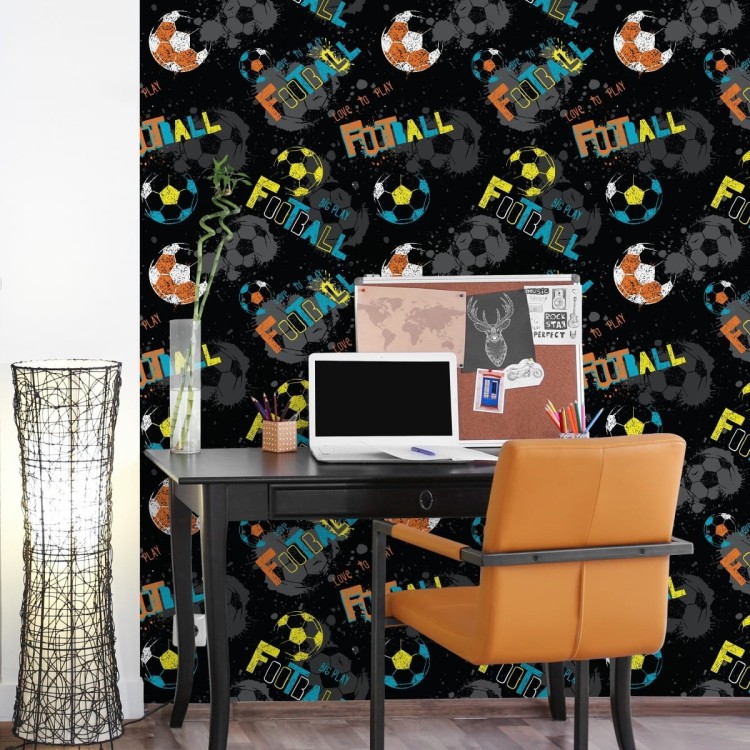 Tapeta Kolorowa Piłka Nożna