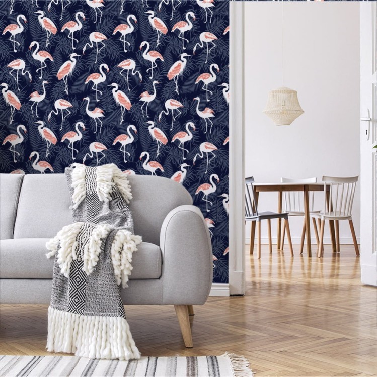 Tapeta – Flamingi