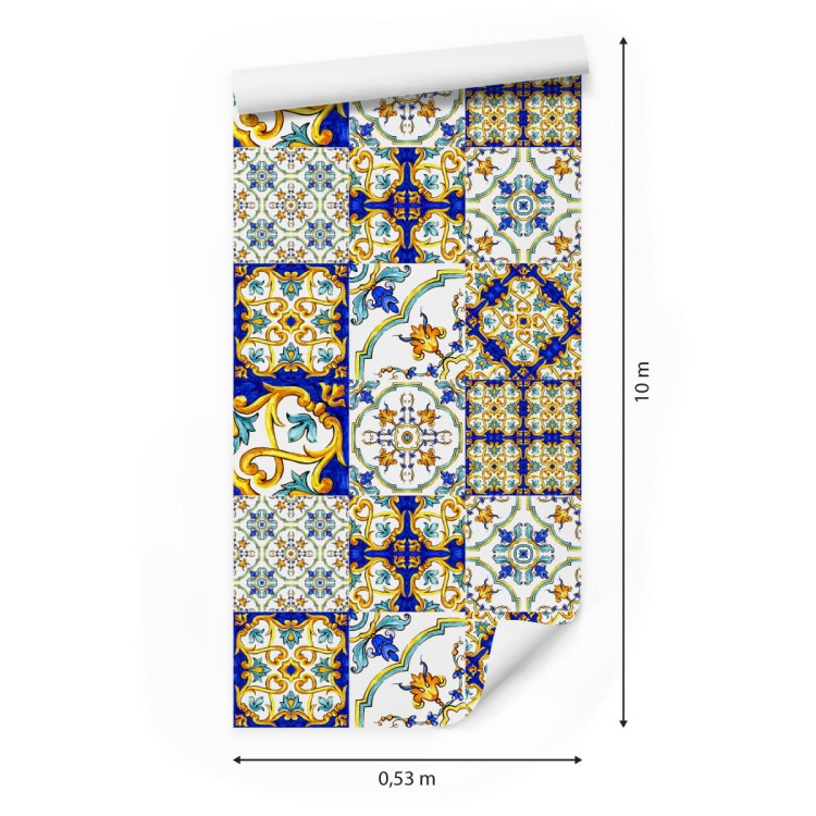Tapeta Do Kuchni, Orientalna, Kolorowa Mozaika