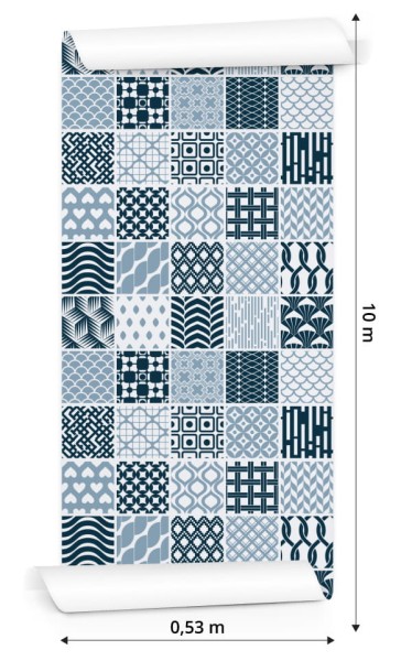 Tapeta Modernistyczna Mozaika Geometryczna