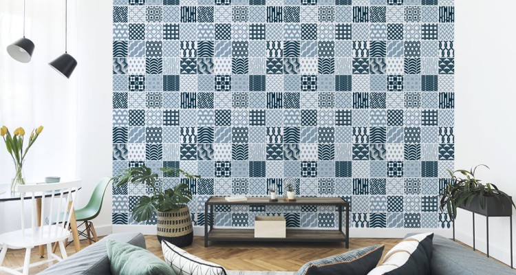 Tapeta Modernistyczna Mozaika Geometryczna