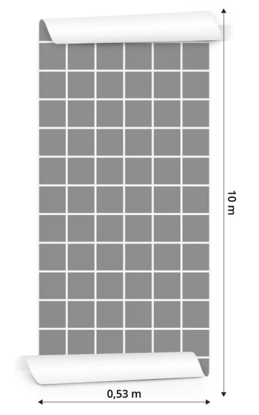 Tapeta Nowoczesna Minimalistyczna Szaro - Biała Krata