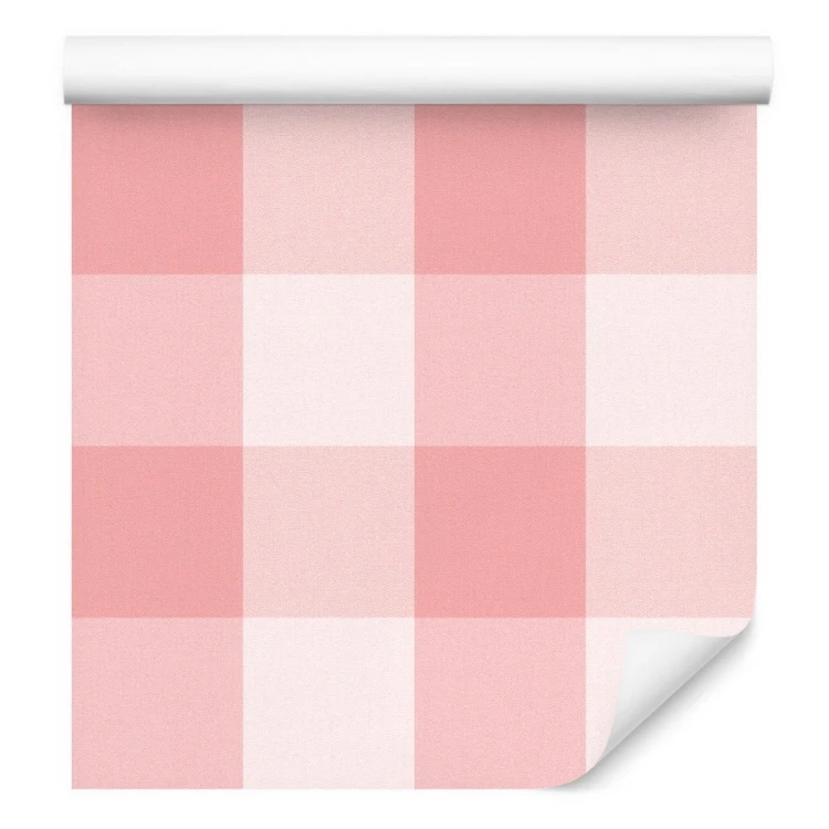 Tapeta Minimalistyczna Krata W Pastelowych Barwach