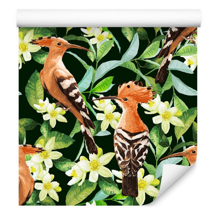 Tapeta – Dudki Wśród Kwiatów