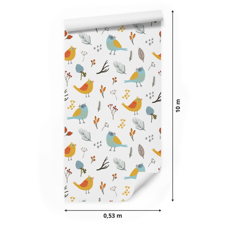 Tapeta – Kolorowe Ptaki