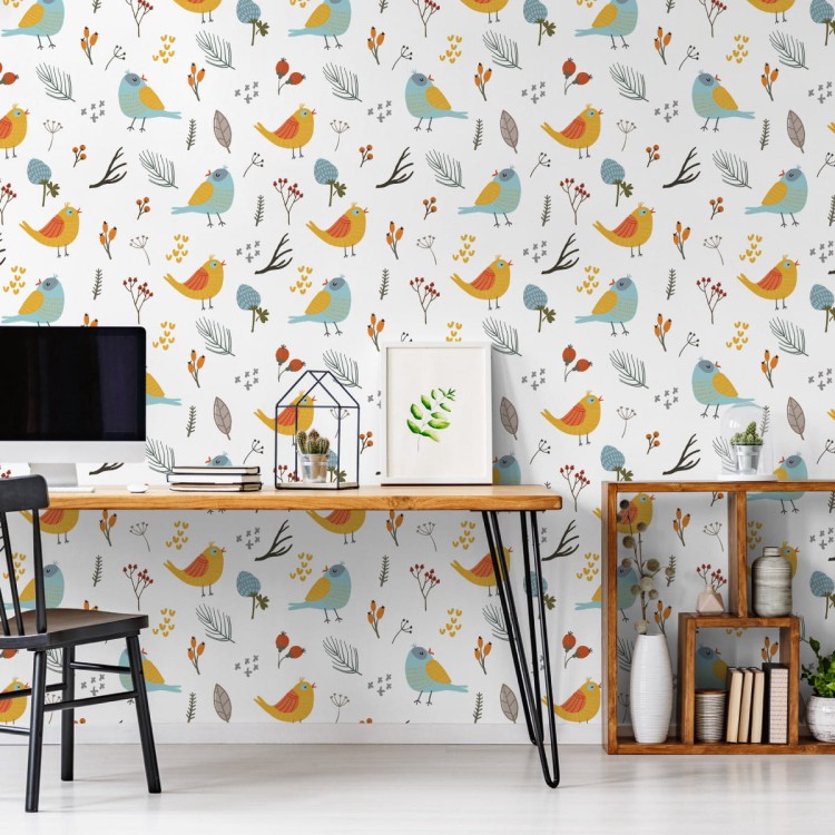 Tapeta – Kolorowe Ptaki