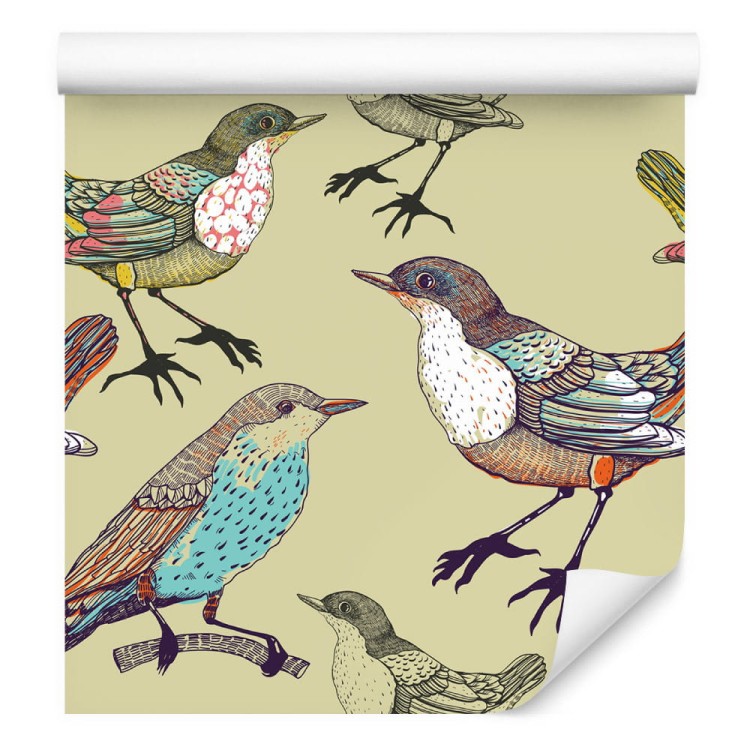 Tapeta – Kolorowe Ptaki