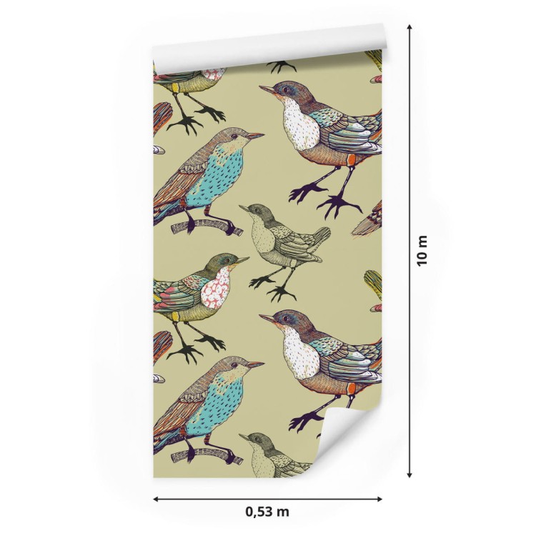 Tapeta – Kolorowe Ptaki