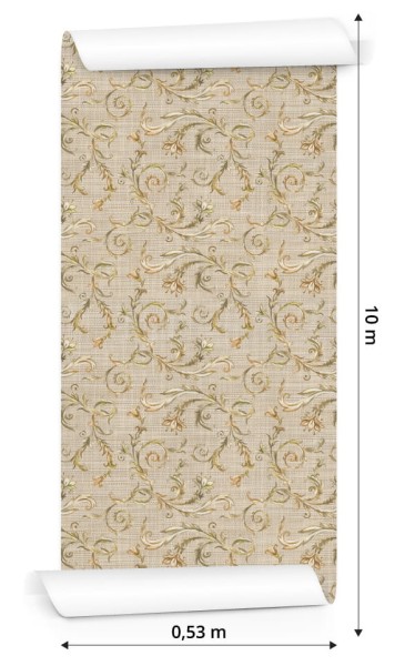 Tapeta Roślinne Ornamenty