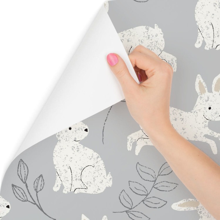 Tapeta Króliki Wśród Roślin