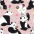 Tapeta Dla Dzieci - Panda I Słodycze