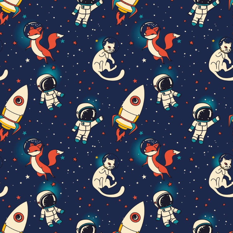 Tapeta Kosmiczne Lisy I Koty