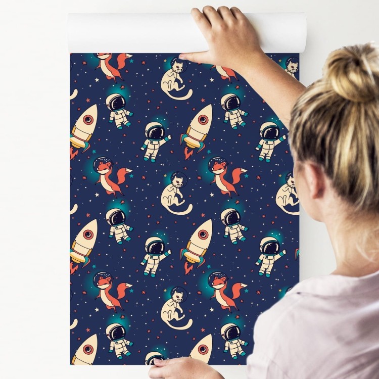 Tapeta Kosmiczne Lisy I Koty