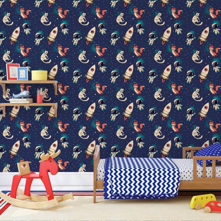 Tapeta Kosmiczne Lisy I Koty