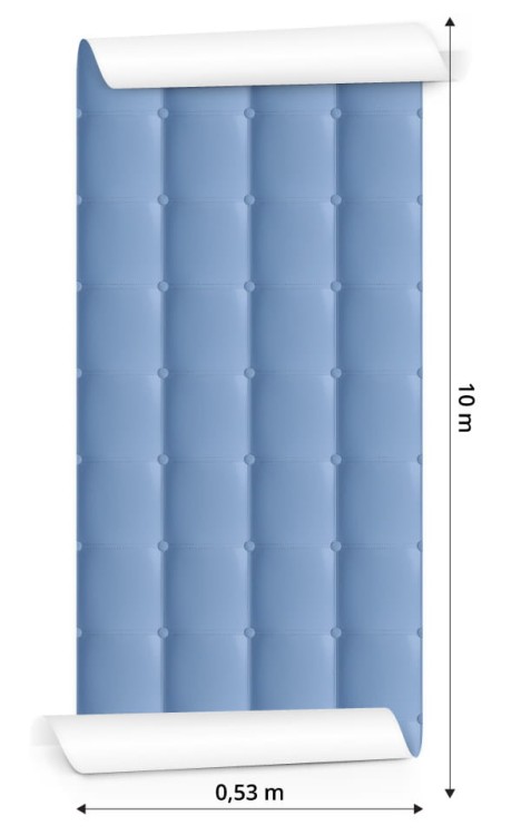 Tapeta Błękitny Pikowany Wzór