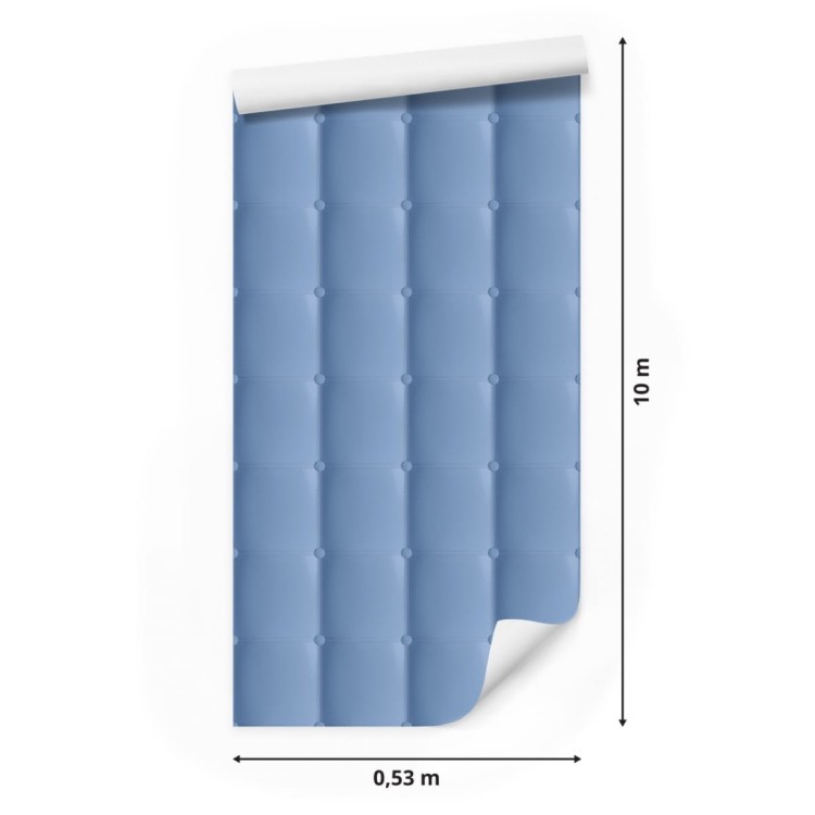 Tapeta Błękitny Pikowany Wzór