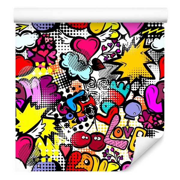 Tapeta Graffiti Z Wiśniami