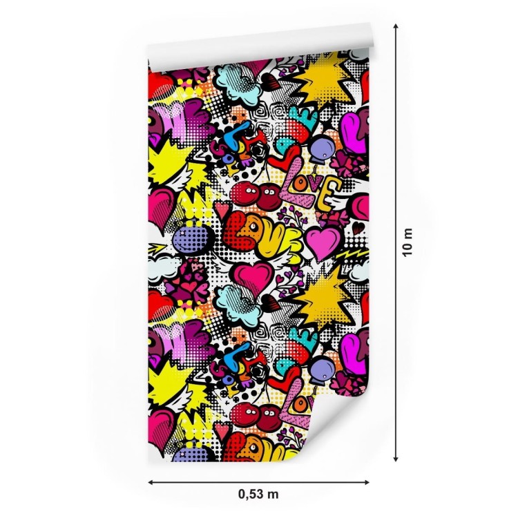 Tapeta Graffiti Z Wiśniami