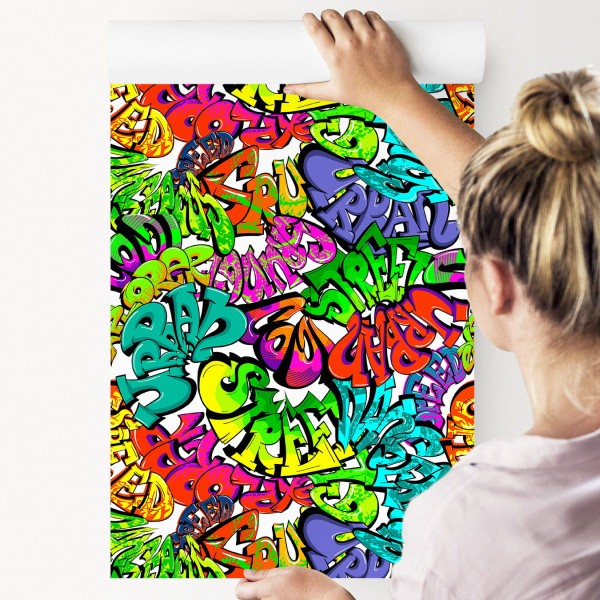 Tapeta Wielobarwne Graffiti