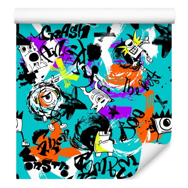 Tapeta Kolorowe Potwory Graffiti