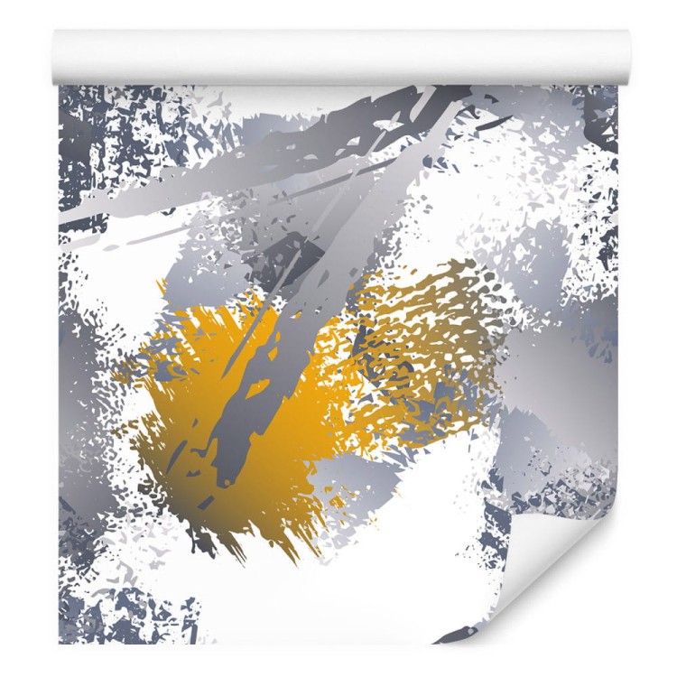 Tapeta Graffiti Z Żółtymi Elementami