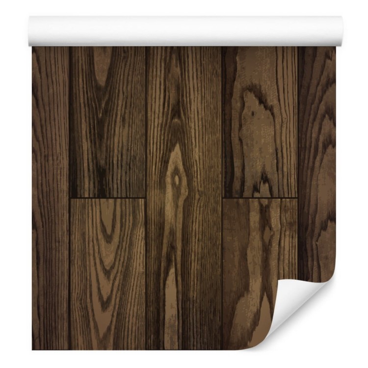 Tapeta Ciemne Pionowe Deski Drewniane