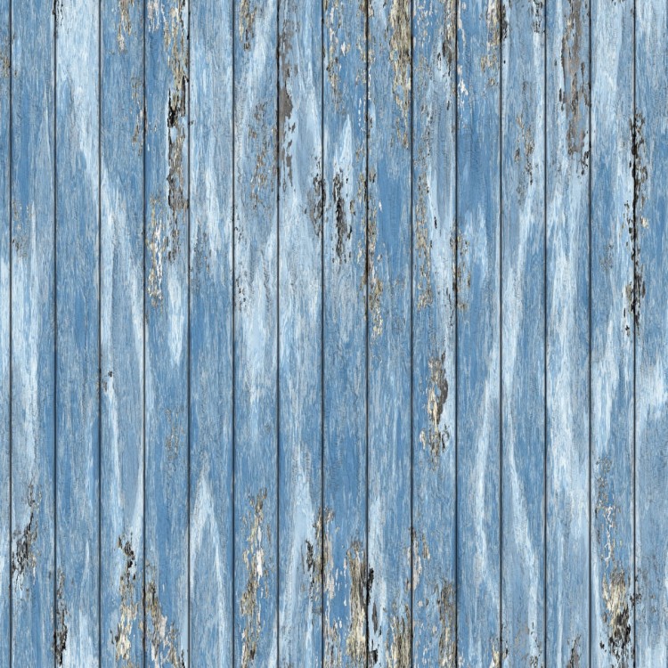 Tapeta Niebieskie Deski Drewniane W Stylu Vintage
