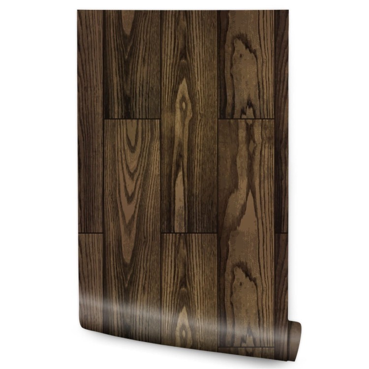 Tapeta Ciemne Pionowe Deski Drewniane